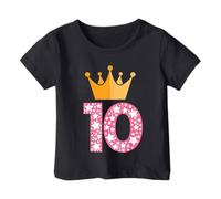 Camiseta Manga Larga Niño Top Deportivo - Camiseta Divertida para niño Que Cumple 10 años y es un Jugador número 10 de 2015 (Black 10-11 Years)