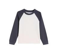 Camiseta Manga Larga para Niño y Niña,Cuello Redondo Casual Jersey Color Block Sudaderas con Mangas Raglán Básico Simple Pullover Top Suave Cómodo Camisetas Interior de Algodón 1-15 Años