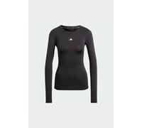 adidas Mujer Techfit Longsleeve Training Top Shirt, Black, M
