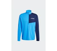 adidas Uomo Terrex Multi Climacool Half Zip Long Sleeve, Ray Blue, S