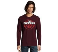 Camiseta Manga Larga The Offspring, Ropa Rock, Música (FR/ES, Letras, XL, Regular, Regular, Burdeos)