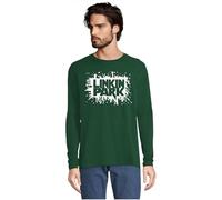 Camiseta Manga Larga Unisex con Diseño Linkin-Park-Grupo Ropa de Música Rock, Estilo Casual