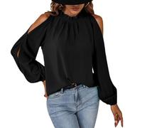 Camiseta Manga Large Mujer Basicas T-Shirt Descubierto Tops Blusa Suelta De Moda De Sudadera Mujeres