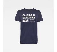 G-Star Para Hombre Camiseta Graphic 8, Azul (sartho blue D14143-336-6067), L