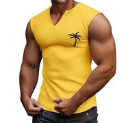 Camiseta Mangas De Algodón Para Hombre Tejido Elástico Que Enfría Al Instante Deportiva Peso Muerto Dominadas Acabado Con Look Retro Interior Fina Cuello Redondo Algodón Talla Grande Rebajas Verano