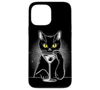 Camiseta Martini Black Cat Gatos y Amantes de Las Bebidas Carcasa para iPhone 13 Pro MAX