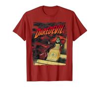 Camiseta Marvel Daredevil City In Flames Skyscraper Lookout Camiseta, Hombre, Arándano, 3XL
