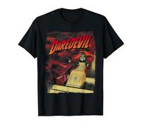 Camiseta Marvel Daredevil City In Flames Skyscraper Lookout Camiseta, Hombre, Negro, 3XL