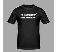 Camiseta MEO® - Camiseta statement « I washed my hands » - Tamaño - grande