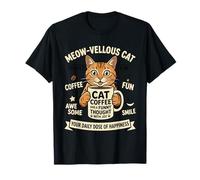 Camiseta Meow-velous Cat Coffee Camiseta