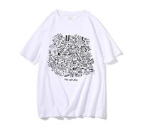 Camiseta Merch M-AC Impreso Demarco Música Algodón Álbum Casual Moda Cantante Fan Unisex Manga Corta Top-White||m