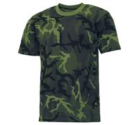 Camiseta MFH US Streetstyle Hombre Ejército Táctico Militar Czech Woodland Camo