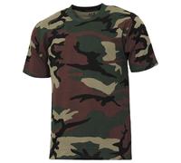 Camiseta MFH US Streetstyle Hombre Excersise Rutina De Ejercicio Woodland Camo