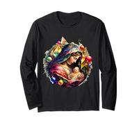 Camiseta Mi superhéroe es Jesús, fe Amor Dios Camisa Manga Larga