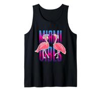 Camiseta Miami Vibes, Cool Summer Miami Florida Flamingo Camiseta sin Mangas