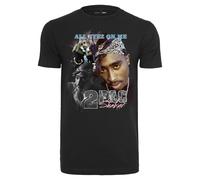 Mister tee Tupac Retro Camiseta, Hombre, Negro, M