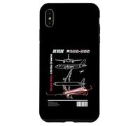 Camiseta Modelo de avión Infinite Dreams A-320 de Pasillo único Carcasa para iPhone XS MAX