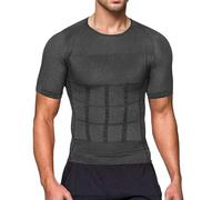 Camiseta moldeadora genérica para hombre de manga corta y cómoda para una refinada diaria