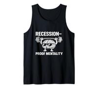Camiseta Motivacional de recesión Libertad financiera Grind Mentality Camiseta sin Mangas