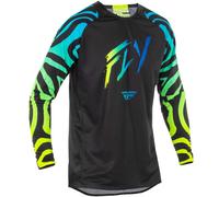 Camiseta motocross FLY Racing Evolution negro-azul-amarillo fluo XL
