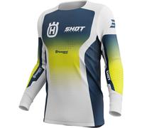 Camiseta motocross Shot Aerolite HVA azul L