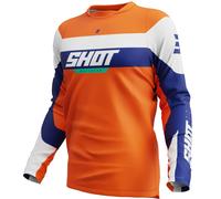 Camiseta motocross Shot Devo League naranja 2XL