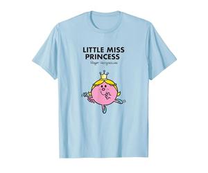Camiseta Mr. Men Little Miss Princess Camiseta, Hombre, Azul Bebé, L