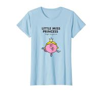 Camiseta Mr. Men Little Miss Princess Camiseta, Mujer, Azul Bebé, M