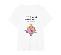 Camiseta Mr. Men Little Miss Princess Camiseta, Mujer Tallas Grandes, Blanco, 2XL Grande