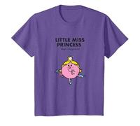 Camiseta Mr. Men Little Miss Princess Camiseta, Niños, Morado Jaspeado, 10 años