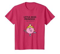 Camiseta Mr. Men Little Miss Princess Camiseta, Niños, Rojo Jaspeado, 12 años