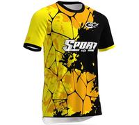 Camiseta MTB,Camiseta MTB Enduro,Maillot Ciclismo,Maillot Ciclista De Manga Corta para MTB BMX Descenso Que Absorbe La Humedad Y De Secado Rápido (Cycling kit-18,L)