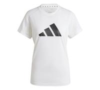 Adidas Mujer Train Essentials Big Performance Logo Training tee, White/Black, L
