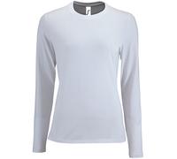 Camiseta Mujer Algodón Manga Larga SOL'S Imperial Cuello Redondo