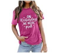 Camiseta Mujer Camiseta Mujer Manga Corta Blusa Blanca Azul Camisas De Oversize Rock Personalizada Tshirt Pack Camisetas Basica Despedida Soltera Algodon Rosa Estándar Blusas Camisa XS Originales