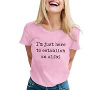 Camiseta Mujer Camisetas Sarcásticas para Mujer con Dichos Divertidos Camisetas Gráficos Fantasía para Mujeres, rosa, L