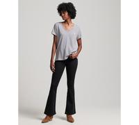 Camiseta mujer con cuello de pico Superdry S