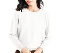 Camiseta mujer Curvy Camisetas Elegante Camiseta Cuello Redondo Manga Larga Blusa Tallas Grandes T Shirt Moda Y2k Top Básica Clásica Camisa Camiseta Casual Elástico Camisetas Primavera Otoño Invierno