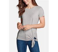 Camiseta mujer Eddie Bauer manga corta GATECHECK SIDE Tie, gris, L regular