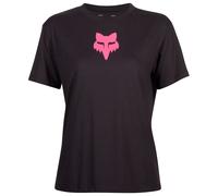 FOX Head Camiseta de mujer, negro-rosa, tamaño XL