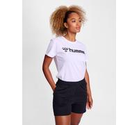 Camiseta Mujer hummel Ajuste Regular Elástica Cuello Redondo Logo Deporte Shirt