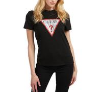 Camiseta Mujer Manga Corta GUESS Clásico Encajar Logo Camiseta Jet 346153
