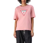 Camiseta Mujer Manga Corta GUESS JEANS Icónica Camiseta Slight Rosa L