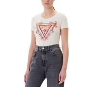 Camiseta Mujer Manga Corta GUESS Triángulo Flores Camiseta Van 423609