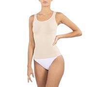 Camiseta Mujer Moldeadora Contenitiva Barriga Plana Hombro Ancho Sin Costuras Seamless - Made in Italy