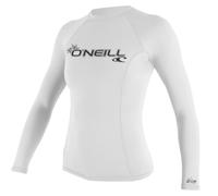 O'Neill Wetsuits Camiseta de Manga Larga Basic Skins para Mujer Chaleco de erupción, Blanco, M