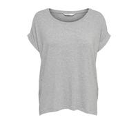 Only Mujer Onlmoster S/S Top Noos Jrs Camiseta, Gris (Light Grey Melange), XL