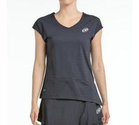 CAMISETA MUJER PADEL BULLPADEL NEGRA CUELLO PICO XS