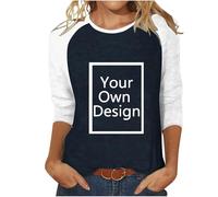 Camiseta Mujer Personalizada Camisa Personalizar Delante y Detras - Regalos Personalizados Tus Fotos y Textos A Todo Manga Corta Tops Navidad Fiesta Uniformes Sociedades