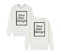 Camiseta Mujer Personalizada Jersey Sudaderas para Personalizar 2 Caras Delante y Detras - Regalos Personalizados Tus Fotos y Textos A Todo Color Serigrafía Manga Larga Tops Navidad Halloween